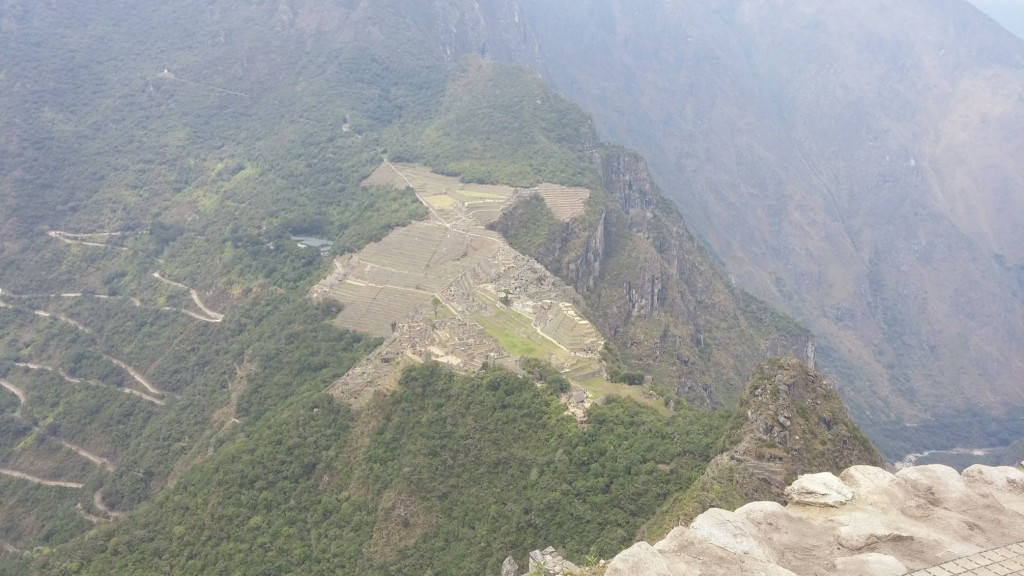 View Of Machu Picchu From The Top of Huayna Picchu